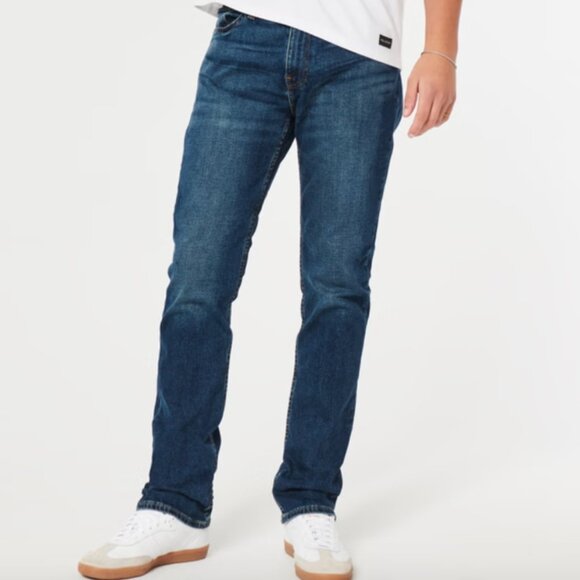 Hollister Other - Hollister Dark Wash Denim Slim Straight Jeans, 32x30, Excellent Used Condition